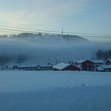 -23grC och fullt p&aring;drag p&aring; sn&ouml;kanonanl&auml;ggninge. Kuva: Stefan Ek.