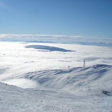 H&auml;&auml;&auml;&auml;rligt.. En solig dag p&aring; toppen! :). Kuva: Jenny.