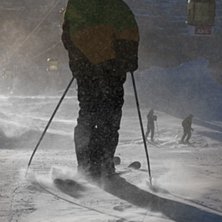 Svinkallt, bl&aring;sigt men helt underbart. Kuva: Filip &Aring;hman. Ratsastaja: Filip Lindmark.
