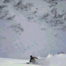Ett &aring;k i ravinen. Kvali&eacute;n &auml;r s&aring; d&aring;lig p ga at. Kuva: vet ej. Ratsastaja: Thomas Andersson.