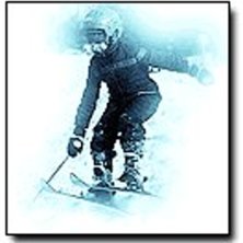 Jag p&aring; nya skidor. Kuva: Bob marley. Ratsastaja: Jag.