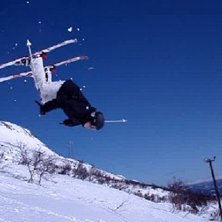 En av mina f&ouml;rsta backflips, riktigt soft landnin. Kuva: Jacob Eklund. Ratsastaja: Felix Eriksson.