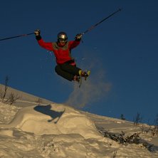 Hittade ett BC-hopp. B&auml;sta ljuset jag sett =). Kuva: Tomas Johansson. Ratsastaja: Gustav Ekroth.