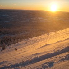 Det sista offpist&aring;ket p&aring; skiddagen, ett fantasti. Kuva: Johan T&ouml;rnkvist. Ratsastaja: Jonathan Ramstr&ouml;m.