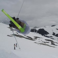 g&ouml;r en misty med en skida . Kuva: Erik Hedlund. Ratsastaja: Peter Flodin.
