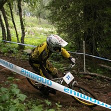 NM i Downhill. Kuva: Nick Djupsj&ouml;. Ratsastaja: Vet ej.