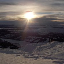 Utsikten vid 1000-metersplat&aring;n i &Aring;re.. Kuva: Patric Peippo.