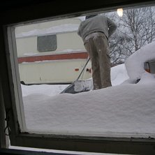 En representativ bild f&ouml;r den s&auml;llsynt sn&ouml;rika . Kuva: Mikael J&ouml;nsson. Ratsastaja: Johan Paulsson.
