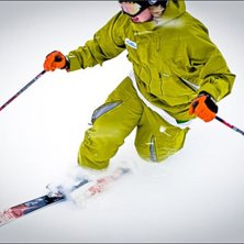 Telemark med skidl&auml;rarlinjen.. Kuva: Ola Rockberg. Ratsastaja: Jonathan Claar.
