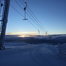 Laurdag 14.01
Det er no lettskya ver,  laber bris .