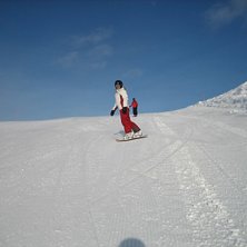 En grym dag i &Aring;re, Pillan rockar i backarna.... Kuva: Robert A. Ratsastaja: Pernilla K.