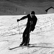 St Anton 1975, Jag var fattig och hade bara r&aring;d m. Kuva: Dan Fahrman. Ratsastaja: Dan Fahrman.