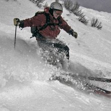 En gr&aring; dag med mye sn&oslash;.. Kuva: Martin Bergqvist. Ratsastaja: Espen Stensrud.