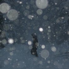 premi&auml;ren..ensamma p&aring; fj&auml;llet med sjukt mkt sn�. Kuva: Anton Lundin. Ratsastaja: Jag.