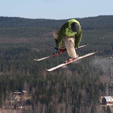 under jibbjam i kungsberget. Kuva: Olle. Ratsastaja: Swanbeck.
