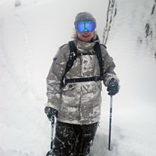MYCKET sn&ouml;... antagligen b&auml;sta puderdagen i mitt. Kuva: Oskar Brandberg. Ratsastaja: Jesper Tengvall.