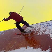 en ganska trist dag p&aring; berget,  h&auml;r &auml;r en av bi. Kuva: jesper sandsj&ouml;. Ratsastaja: Jacob holmberg.