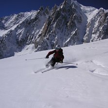 Annika med Mont Blanc i bakgrunden.. Kuva: Magnus Kron. Ratsastaja: Annika Warnelid.