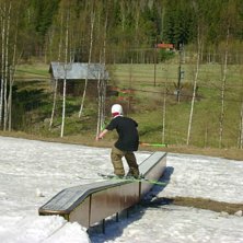 Var uppe i backen och k&ouml;rde rails efter dom hade . Kuva: Markus Krantz. Ratsastaja: Alexander Johansson.