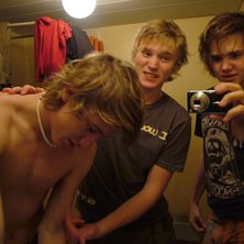 Efter en dag i backen... :P . Kuva: kasperi. Ratsastaja: simpan, hamp3r, kasp.