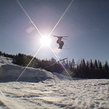 Kungsberget 3 veckor efter st&auml;ngning.. Kuva: Oskar Ahlgren. Ratsastaja: Olof Molin.