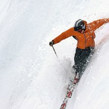 Det var faktiskt ganska brant:) men grymt kul!. Kuva: Ola Rockberg. Ratsastaja: Jag igen:).