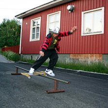 en boardslide. Kuva: ronny Wallberg. Ratsastaja: nikolai.