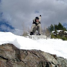 Baksidan p&aring; Red Mountain. Se upp f&ouml;r gruvh&aring;len,. Kuva: Alexandra Berglund. Ratsastaja: Patrik Viklund.