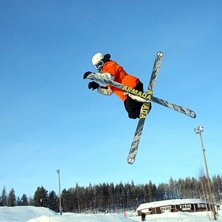 Jag g&ouml;r en switch 720 rev blunt utan stavar.. Kuva: Ronald Lahti. Ratsastaja: David Torn&eacute;us.