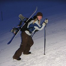 Min ide&eacute; p&aring; soluppg&aring;ng-/morgonhiking.. hmm, bar. Kuva: Maria. Ratsastaja: Veronica Andersson.