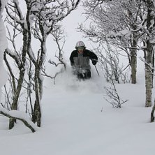 Efter ett par dagars sn&ouml;ande s&aring; var man glad =). Kuva: Tomas Johansson. Ratsastaja: Gustav Ekroth.