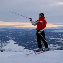 Ny&aring;rshelgen... Min kompis Nicke blickar ut fr&aring;n . Kuva: Jens Ahlstrand. Ratsastaja: Nicke Linderoth.