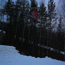 Andra &aring;ret jag st&aring;r p&aring; ett par skidor!! . Kuva: Anna Gunstad. Ratsastaja: M&aring;ns B&auml;ckman.