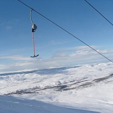 Tittade ut mot bergen och s&aring; helt pl&ouml;tsligt kom . Kuva: Isak Hemmingsson.