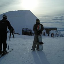En kall dag p&aring; toppen i &Aring;re men med grym &aring;kning. Kuva: Benny P. Ratsastaja: Robert A.