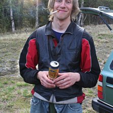 Skantz en helt vanlig morgon kl. 05.30. Kuva: Carl-Olov Neider. Ratsastaja: Skantz.
