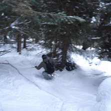 Fr&aring;n en skogsrunda under sportlovet uppe i &Aring;re... Kuva: Rickad Andersson. Ratsastaja: Thomas Andersson.