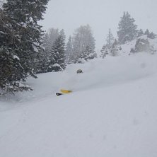 Under v&auml;rsta sn&ouml;fallet p&aring; hela s&auml;songen fick v. Kuva: Alex Rydfjord. Ratsastaja: Pehr.