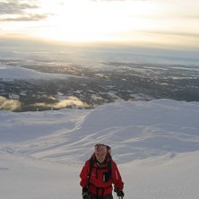 Ja, en underbar topptur p&aring; Skutan i b&ouml;rjan av no. Kuva: Fredrik Falkman. Ratsastaja: Sara R&ouml;nnberg.