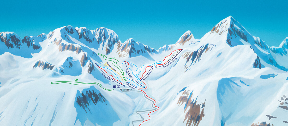 Skimap Skarðsdalur
