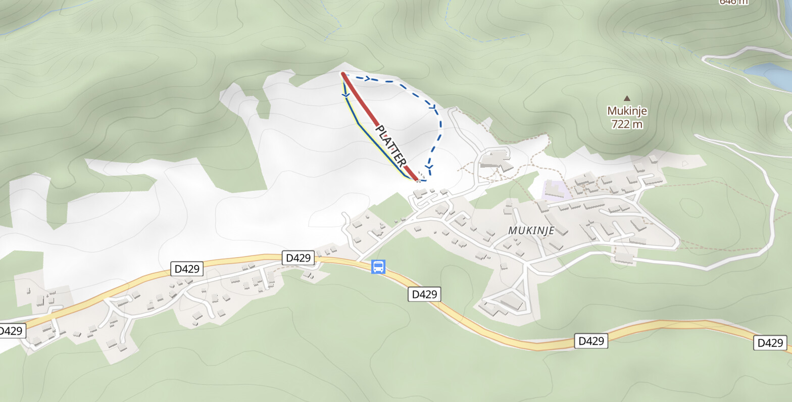 Skimap Mukinje