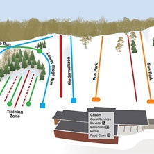 Rinnekartta Hyland Hills Ski Area